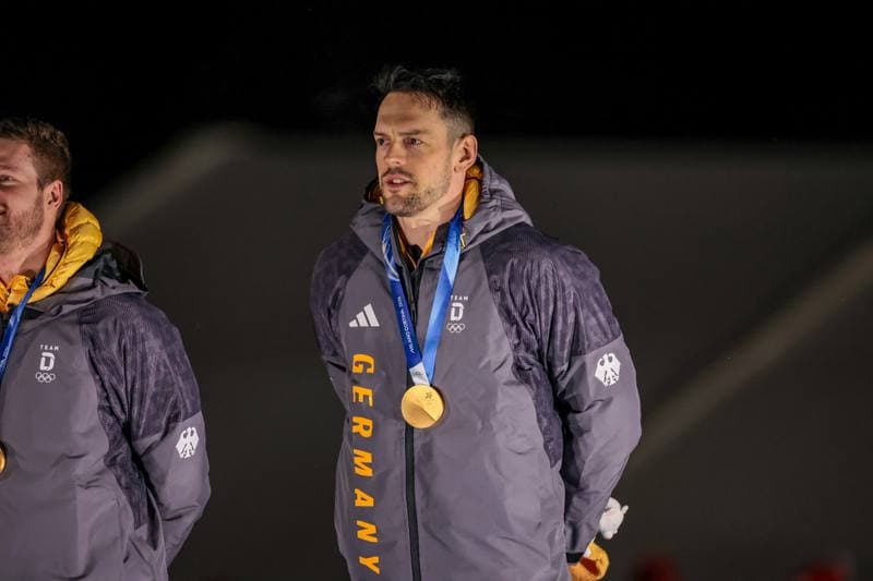 Bobsleigh. Olympic Winter Games Milano-Cortina 2026. Gold Medal Ceremony. 17.02.2026