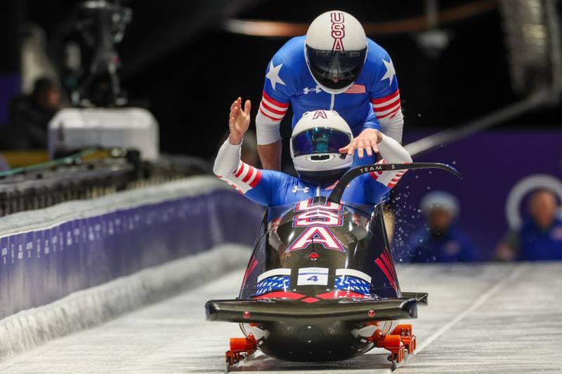 Bobsleigh. Olympic Winter Games Milano-Cortina 2026. Gold Medal Ceremony. 17.02.2026