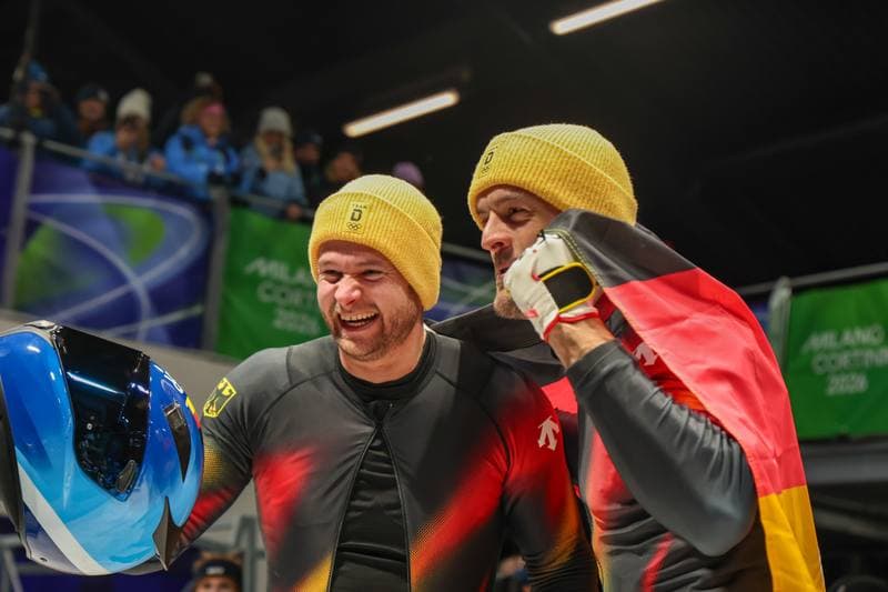 Bobsleigh. Olympic Winter Games Milano-Cortina 2026. Gold Medal Ceremony. 17.02.2026