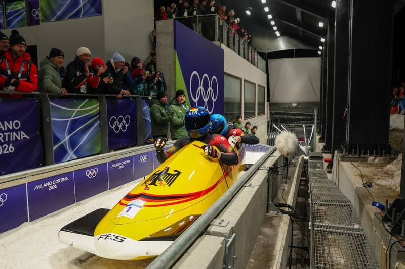 Bobsleigh. Olympic Winter Games Milano-Cortina 2026. Gold Medal Ceremony. 17.02.2026