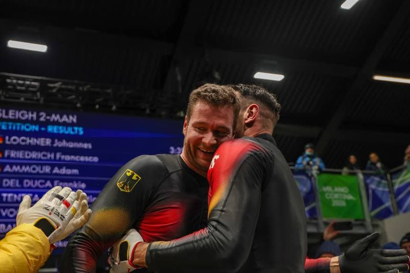 Bobsleigh. Olympic Winter Games Milano-Cortina 2026. Gold Medal Ceremony. 17.02.2026