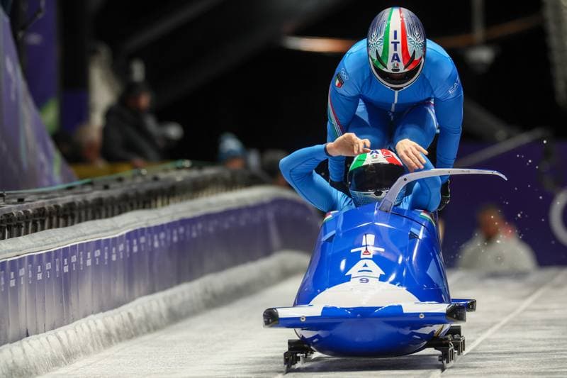 Bobsleigh. Olympic Winter Games Milano-Cortina 2026. Gold Medal Ceremony. 17.02.2026