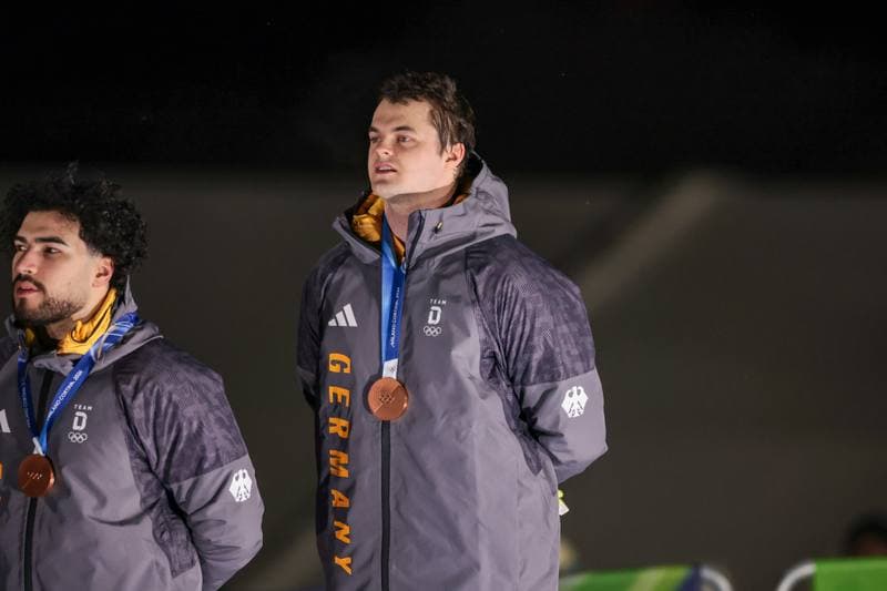 Bobsleigh. Olympic Winter Games Milano-Cortina 2026. Gold Medal Ceremony. 17.02.2026