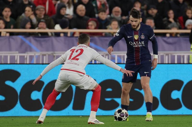Football. UEFA Champions League. AS Monaco - Paris Saint-Germain. 17.02.2026
