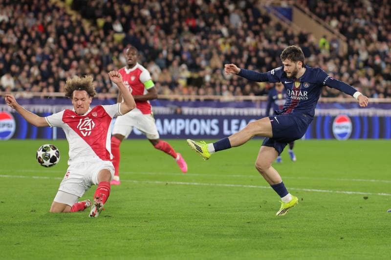 Football. UEFA Champions League. AS Monaco - Paris Saint-Germain. 17.02.2026