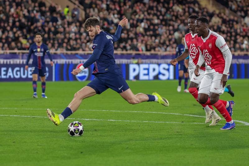 Football. UEFA Champions League. AS Monaco - Paris Saint-Germain. 17.02.2026