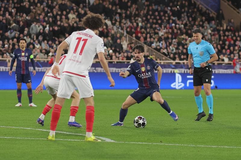 Football. UEFA Champions League. AS Monaco - Paris Saint-Germain. 17.02.2026