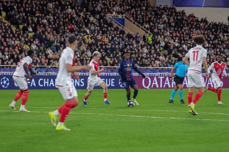 Football. UEFA Champions League. AS Monaco - Paris Saint-Germain. 17.02.2026