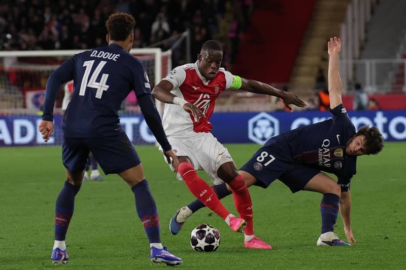 Football. UEFA Champions League. AS Monaco - Paris Saint-Germain. 17.02.2026