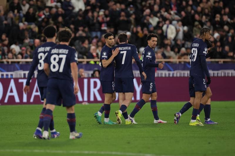 Football. UEFA Champions League. AS Monaco - Paris Saint-Germain. 17.02.2026