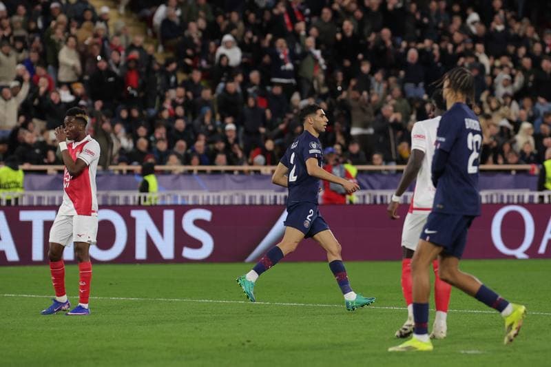 Football. UEFA Champions League. AS Monaco - Paris Saint-Germain. 17.02.2026