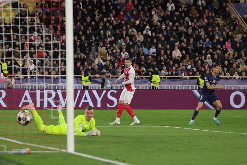 Football. UEFA Champions League. AS Monaco - Paris Saint-Germain. 17.02.2026