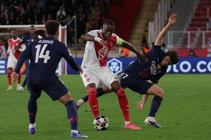 Football. UEFA Champions League. AS Monaco - Paris Saint-Germain. 17.02.2026