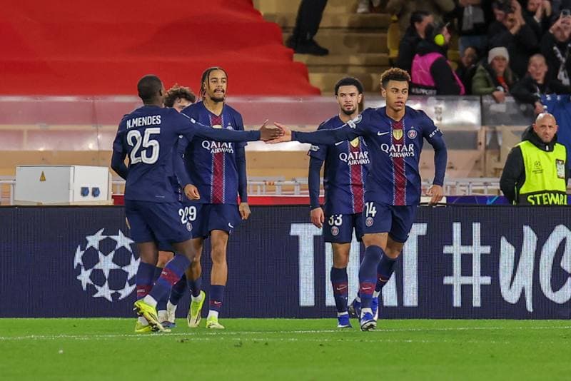 Football. UEFA Champions League. AS Monaco - Paris Saint-Germain. 17.02.2026