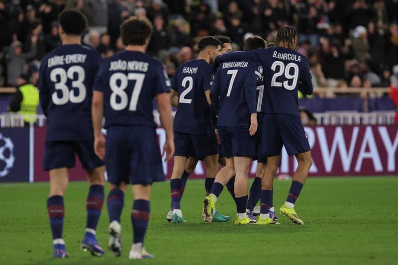 Football. UEFA Champions League. AS Monaco - Paris Saint-Germain. 17.02.2026