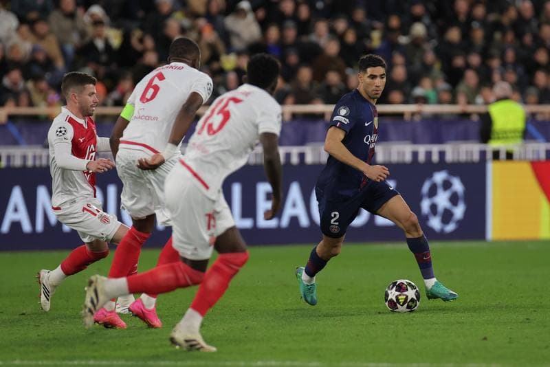 Football. UEFA Champions League. AS Monaco - Paris Saint-Germain. 17.02.2026