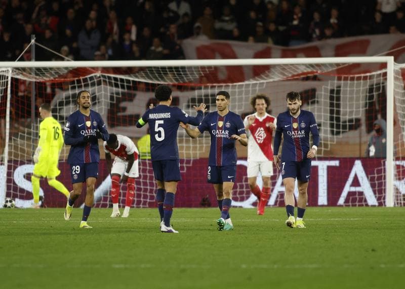 Football. UEFA Champions League. AS Monaco - Paris Saint-Germain. 17.02.2026