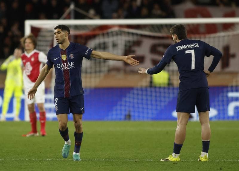 Football. UEFA Champions League. AS Monaco - Paris Saint-Germain. 17.02.2026