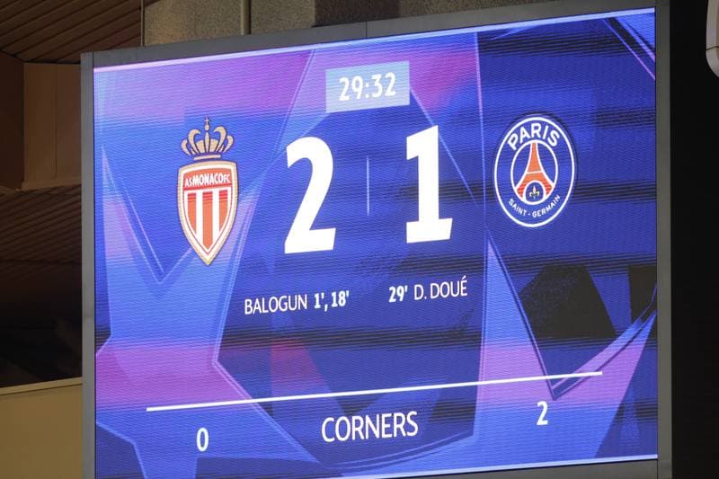 Football. UEFA Champions League. AS Monaco - Paris Saint-Germain. 17.02.2026