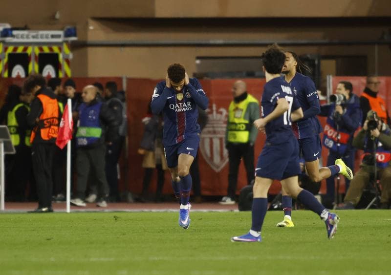 Football. UEFA Champions League. AS Monaco - Paris Saint-Germain. 17.02.2026