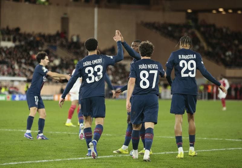 Football. UEFA Champions League. AS Monaco - Paris Saint-Germain. 17.02.2026