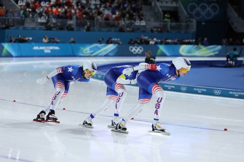 Speed Skating. Olympic Winter Games Milano-Cortina 2026. Women's Team Pursuit. 17.02.2026