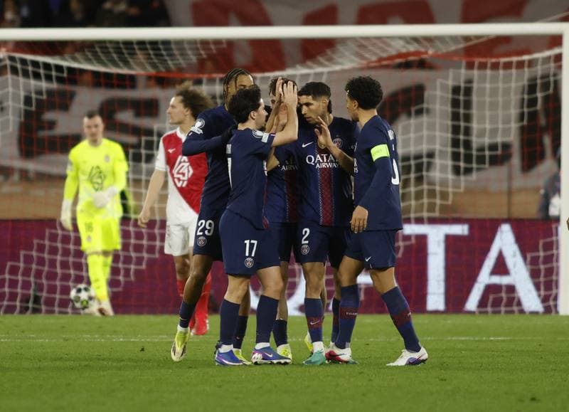 Football. UEFA Champions League. AS Monaco - Paris Saint-Germain. 17.02.2026