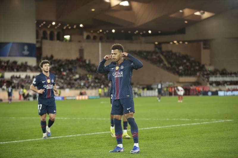 Football. UEFA Champions League. AS Monaco - Paris Saint-Germain. 17.02.2026
