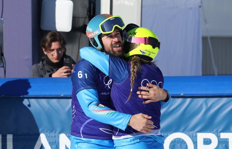 Snowboard. Olympic Winter Games Milano-Cortina 2026. Mixed Team Snowboard Cross. 10.02.2026