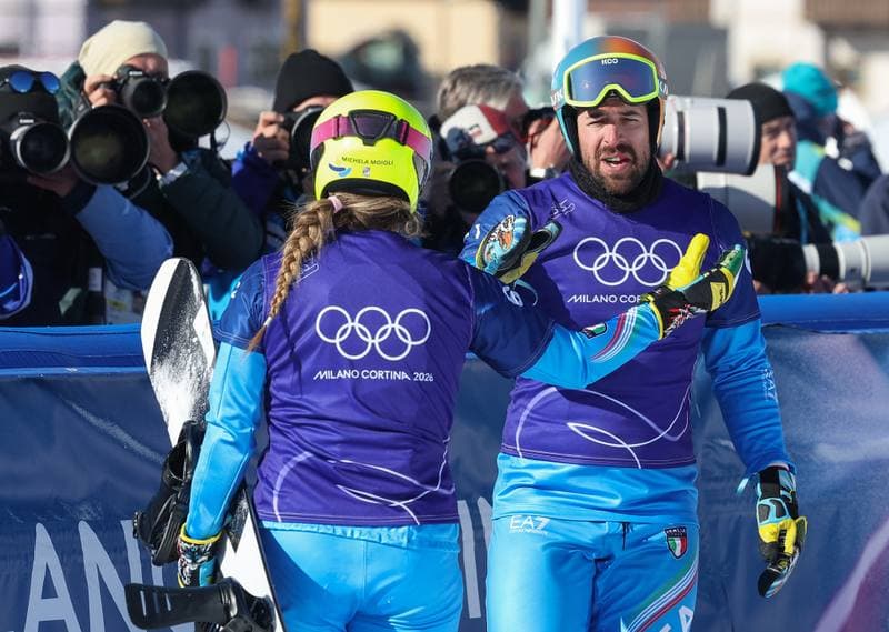 Snowboard. Olympic Winter Games Milano-Cortina 2026. Mixed Team Snowboard Cross. 10.02.2026