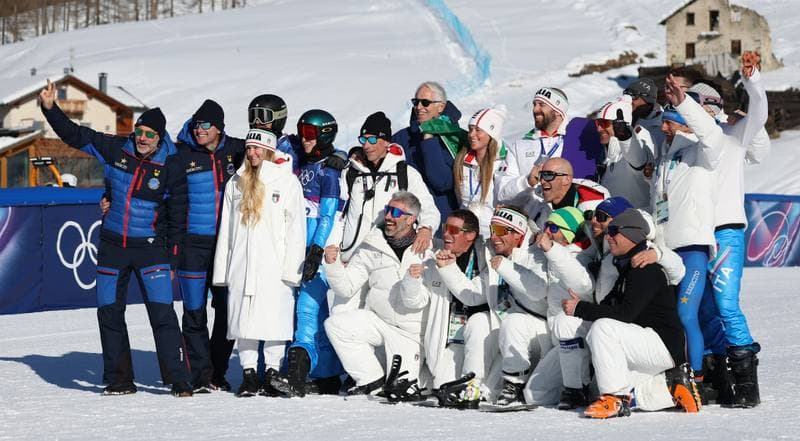 Snowboard. Olympic Winter Games Milano-Cortina 2026. Mixed Team Snowboard Cross. 10.02.2026