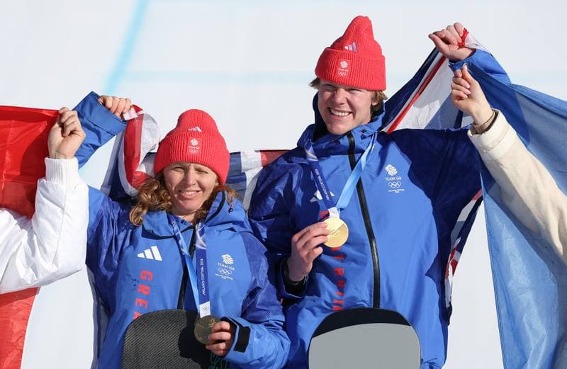 Snowboard. Olympic Winter Games Milano-Cortina 2026. Mixed Team Snowboard Cross. 10.02.2026