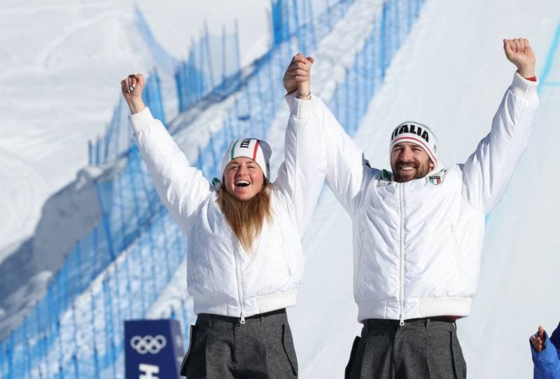 Snowboard. Olympic Winter Games Milano-Cortina 2026. Mixed Team Snowboard Cross. 10.02.2026