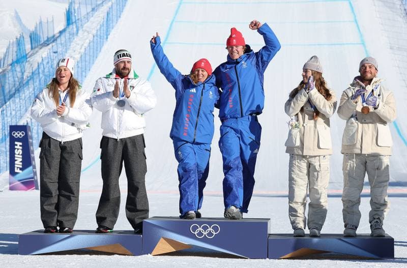 Snowboard. Olympic Winter Games Milano-Cortina 2026. Mixed Team Snowboard Cross. 10.02.2026