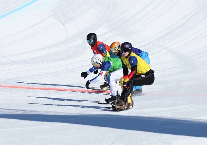 Snowboard. Olympic Winter Games Milano-Cortina 2026. Mixed Team Snowboard Cross. 10.02.2026