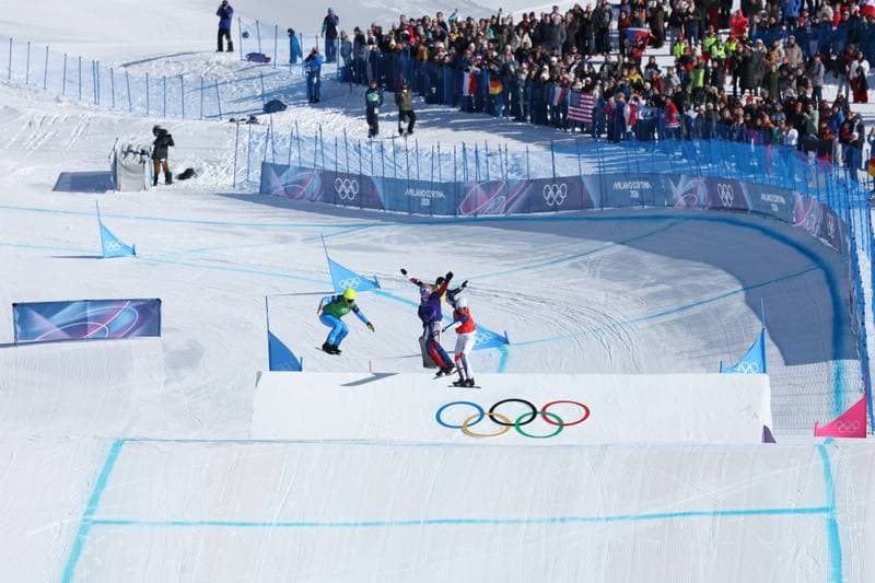 Snowboard. Olympic Winter Games Milano-Cortina 2026. Mixed Team Snowboard Cross. 10.02.2026