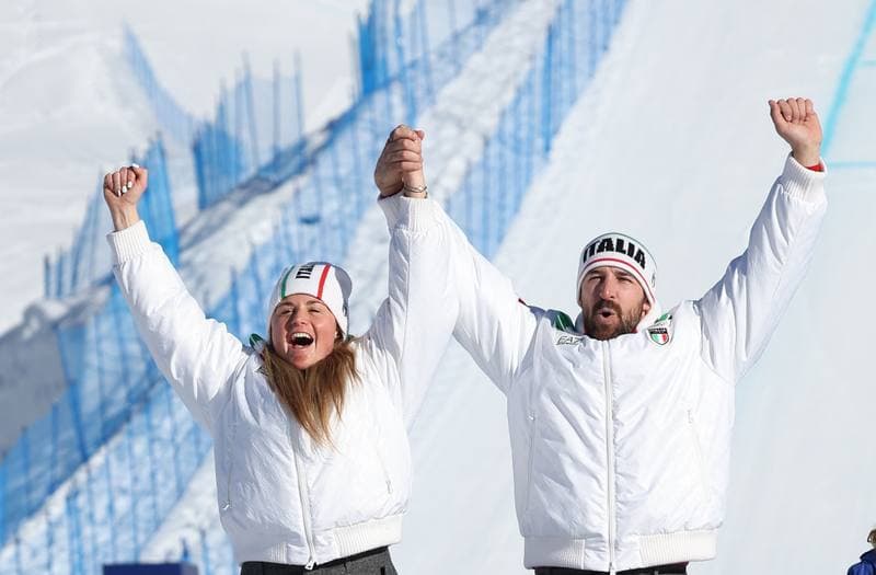 Snowboard. Olympic Winter Games Milano-Cortina 2026. Mixed Team Snowboard Cross. 10.02.2026