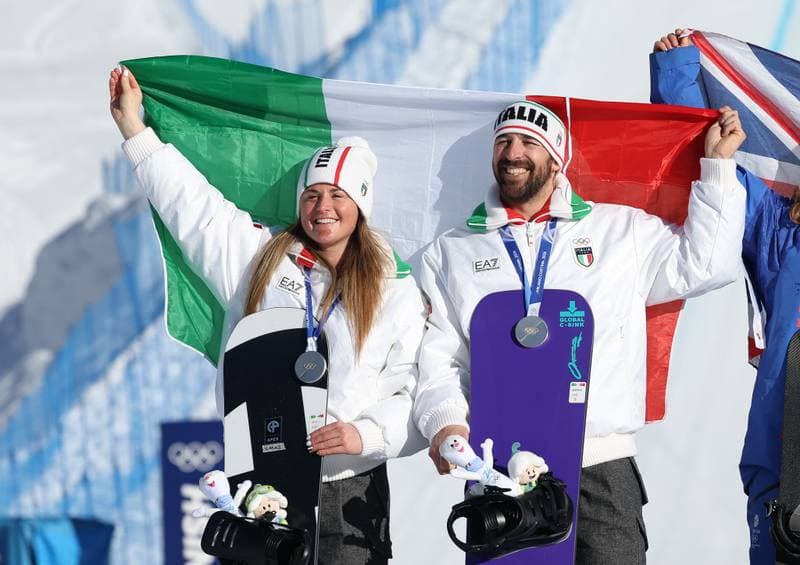 Snowboard. Olympic Winter Games Milano-Cortina 2026. Mixed Team Snowboard Cross. 10.02.2026