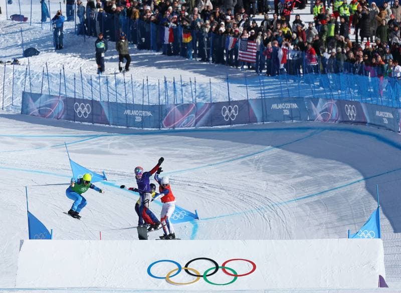 Snowboard. Olympic Winter Games Milano-Cortina 2026. Mixed Team Snowboard Cross. 10.02.2026