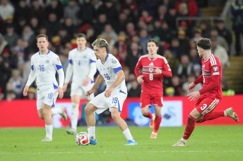 Football. FIFA World Cup Qualifiers. Wales - Bosnia & Herzegovina. 26.03.2026