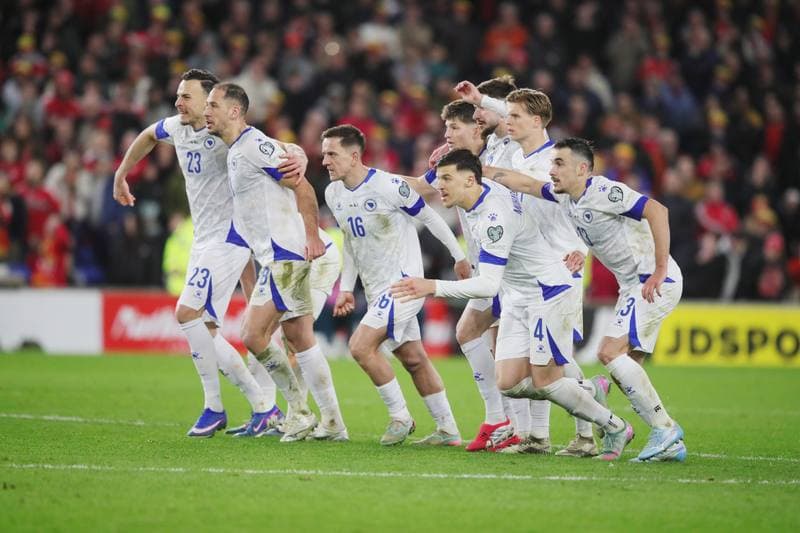 Football. FIFA World Cup Qualifiers. Wales - Bosnia & Herzegovina. 26.03.2026