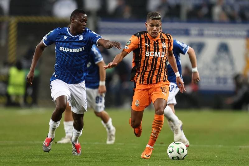 Football. UEFA Conference League. Lech Poznan - Shakhtar Donetsk. 12.03.2026