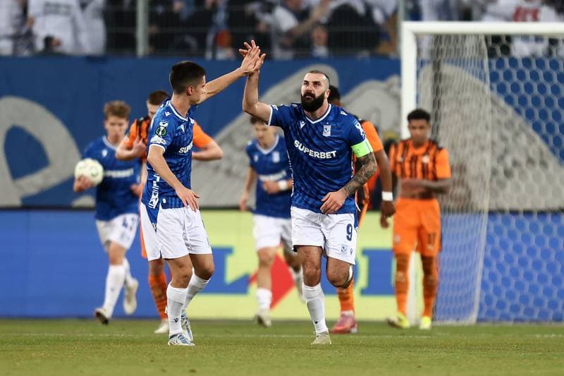 Football. UEFA Conference League. Lech Poznan - Shakhtar Donetsk. 12.03.2026