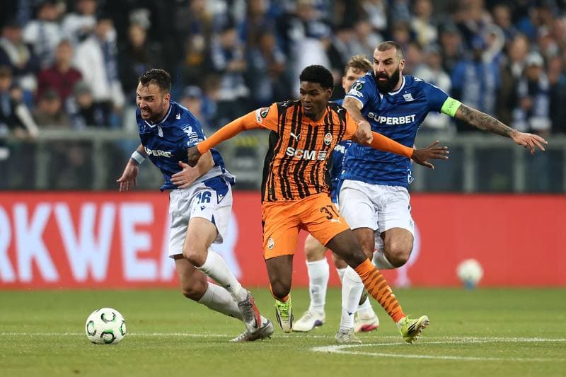 Football. UEFA Conference League. Lech Poznan - Shakhtar Donetsk. 12.03.2026