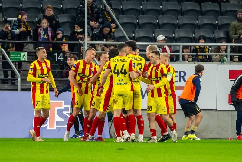 Football. PKO BP Ekstraklasa. Pogon Szczecin - Korona Kielce. 16.03.2026