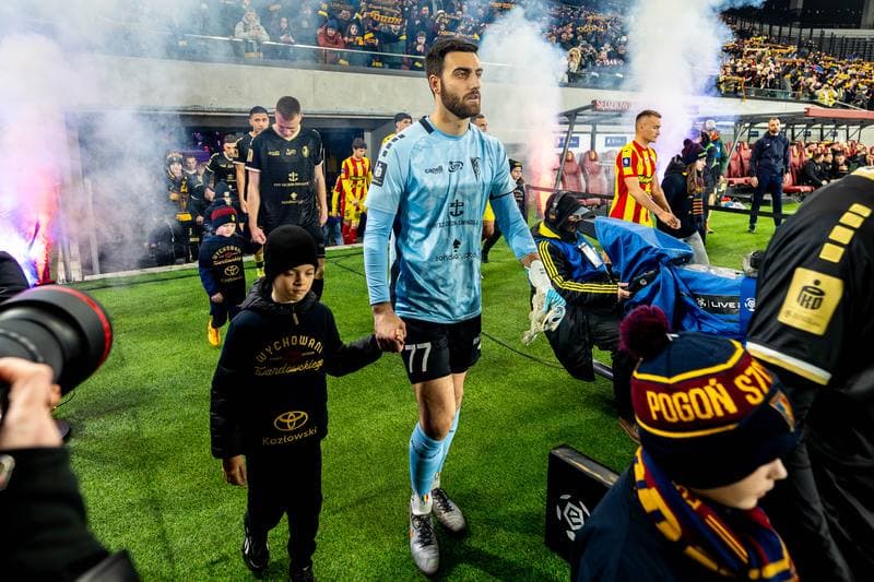 Football. PKO BP Ekstraklasa. Pogon Szczecin - Korona Kielce. 16.03.2026