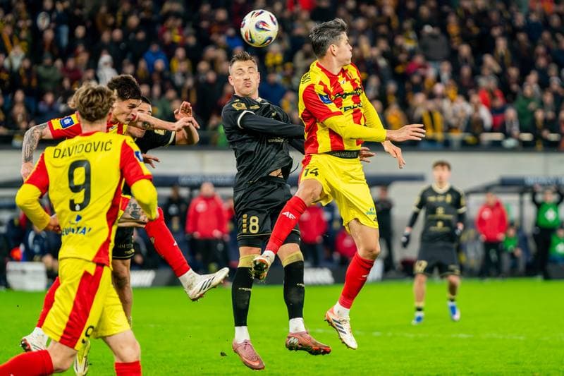 Football. PKO BP Ekstraklasa. Pogon Szczecin - Korona Kielce. 16.03.2026