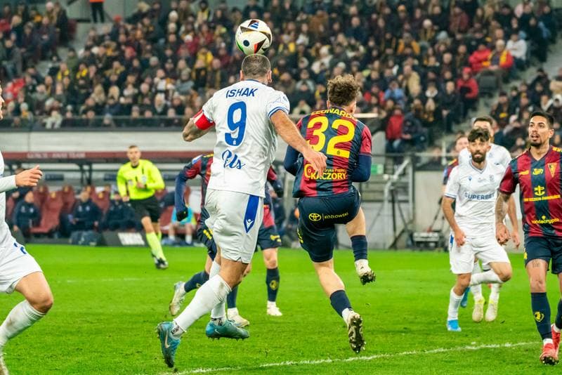Football. PKO BP Ekstraklasa. Pogon Szczecin - Lech Poznan. 01.03.2025
