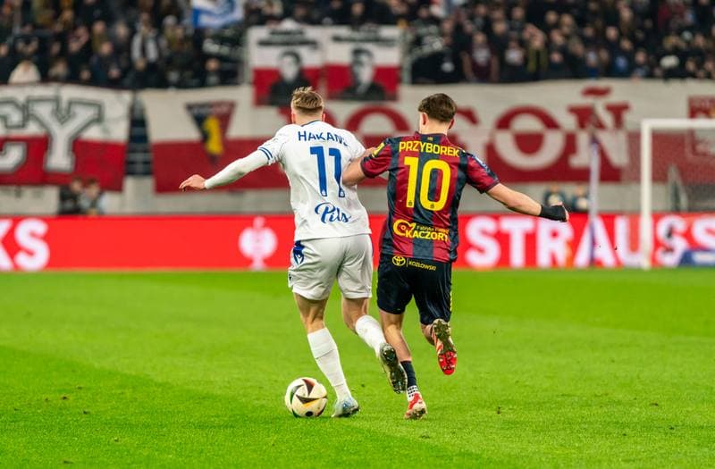 Football. PKO BP Ekstraklasa. Pogon Szczecin - Lech Poznan. 01.03.2025