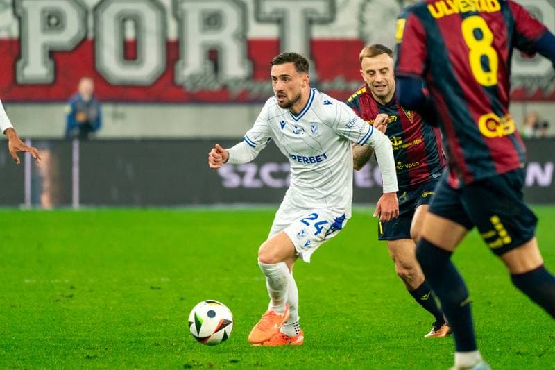 Football. PKO BP Ekstraklasa. Pogon Szczecin - Lech Poznan. 01.03.2025